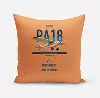 Thumbnail for Piper PA-18 Super Cub design on orange pillow