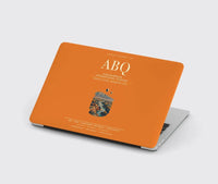 Thumbnail for Albuquerque International Sunport (ABQ) design on orange MacBook case
