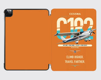 Thumbnail for Cessna 182 Skylane design on orange ipad tablet case