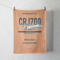 Thumbnail for Bombardier CRJ700 design on orange towel