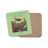 Thumbnail for The Grape Harvest Hop - Designed Coasters design on light green 1-piece