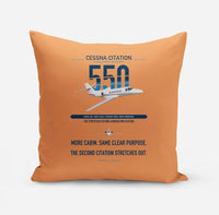 Thumbnail for Cessna Citation 550 - Citation II design on orange pillow