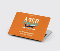 Thumbnail for Airbus A350-900ULR design on orange MacBook case