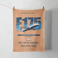 Thumbnail for Embraer E175 design on orange towel