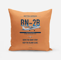 Thumbnail for Britten-Norman BN-2B-26 Islander design on orange pillow