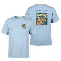 Thumbnail for VINTAGE G4225 - The Tropical Stopover - Double-Side T-Shirt design on lightblue double side t shirt