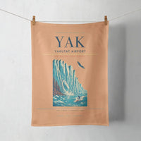 Thumbnail for Yakutat Airport (YAK) design on orange towel