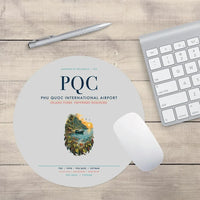 Thumbnail for Phu Quoc International Airport (PQC) design on light gray round mouse pad