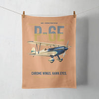 Thumbnail for Curtiss P-6E Hawk design on orange towel