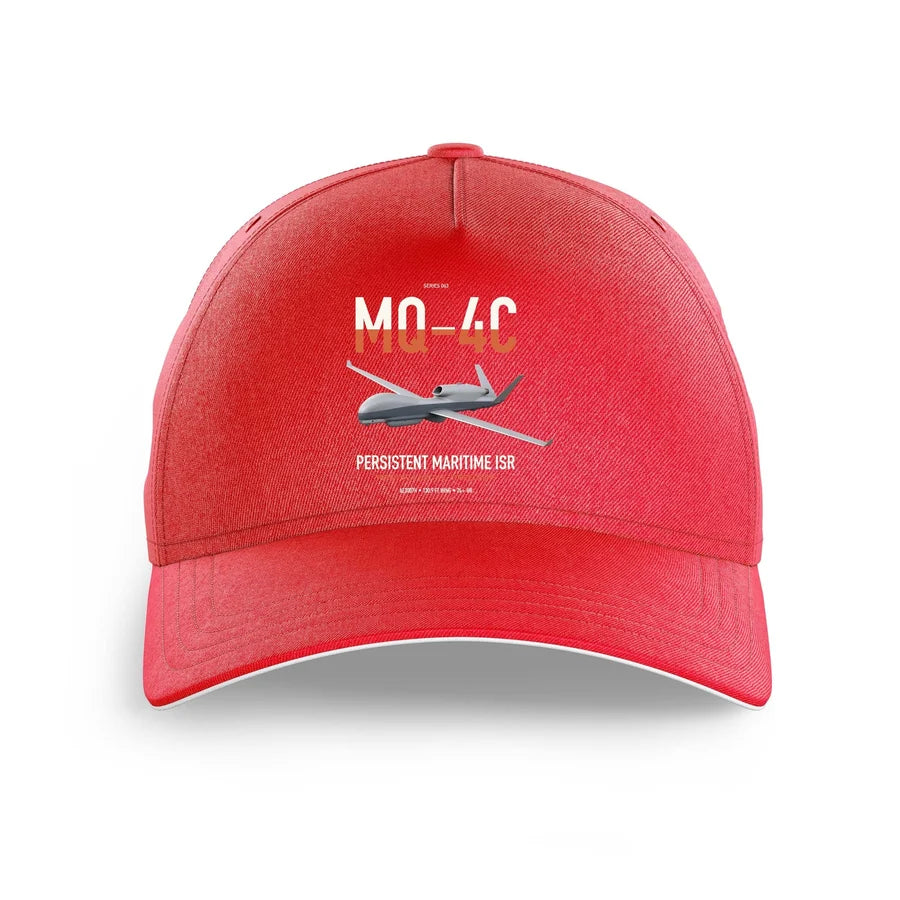 MQ-4C Triton IFC-4 design on red printed hat
