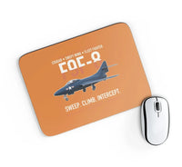 Thumbnail for F9F-8 Cougar Swept Wing Carrier Fighter design on orange rectangle mouse pad