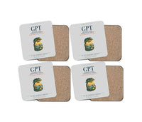 Thumbnail for Gulfport–Biloxi International Airport (GPT) design on light gray 4 pieces set coaster