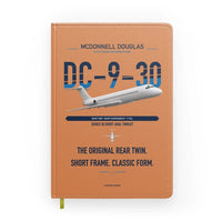 Thumbnail for McDonnell Douglas DC-9-30 design on orange notebook