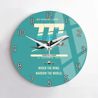 Thumbnail for Boeing 777-9 design on turquoise no frame wall clock