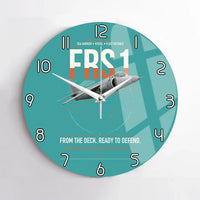 Thumbnail for British Aerospace Sea Harrier FRS.1 design on turquoise no frame wall clock