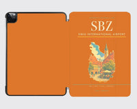 Thumbnail for Sibiu International Airport (SBZ) design on orange ipad tablet case