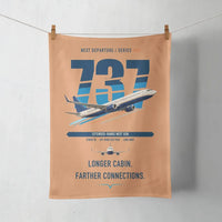 Thumbnail for Boeing 737-900ER design on orange towel
