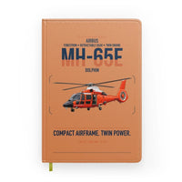 Thumbnail for Airbus MH-65E Dolphin design on orange notebook