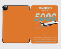 Thumbnail for Bombardier Global 5000 design on orange ipad tablet case