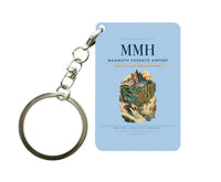 Thumbnail for Mammoth Yosemite Airport (MMH) design on light blue key chain