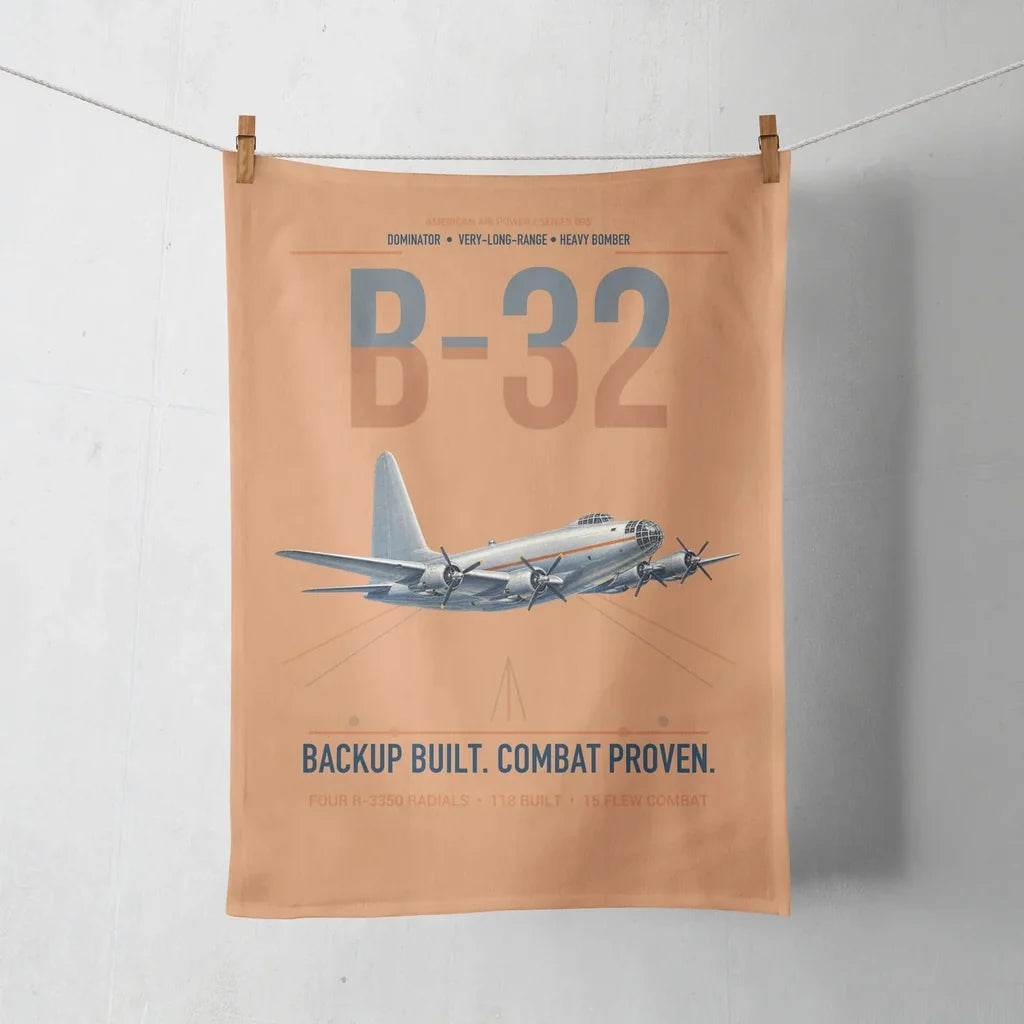 B-32 Dominator design on orange towel