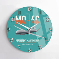 Thumbnail for MQ-4C Triton IFC-4 design on turquoise no frame wall clock