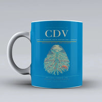 Thumbnail for Merle K. (Mudhole) Smith Airport (CDV) airport code design on turquoise ceramic mug