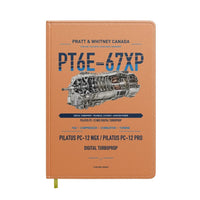 Thumbnail for PT6E-67XP design on orange notebook