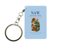 Thumbnail for Narathiwat Airport (NAW) design on light blue key chain