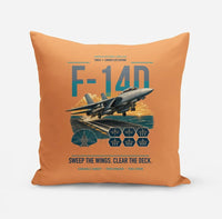Thumbnail for F-14D Tomcat design on orange pillow