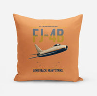 Thumbnail for FJ-4B Fury design on orange pillow