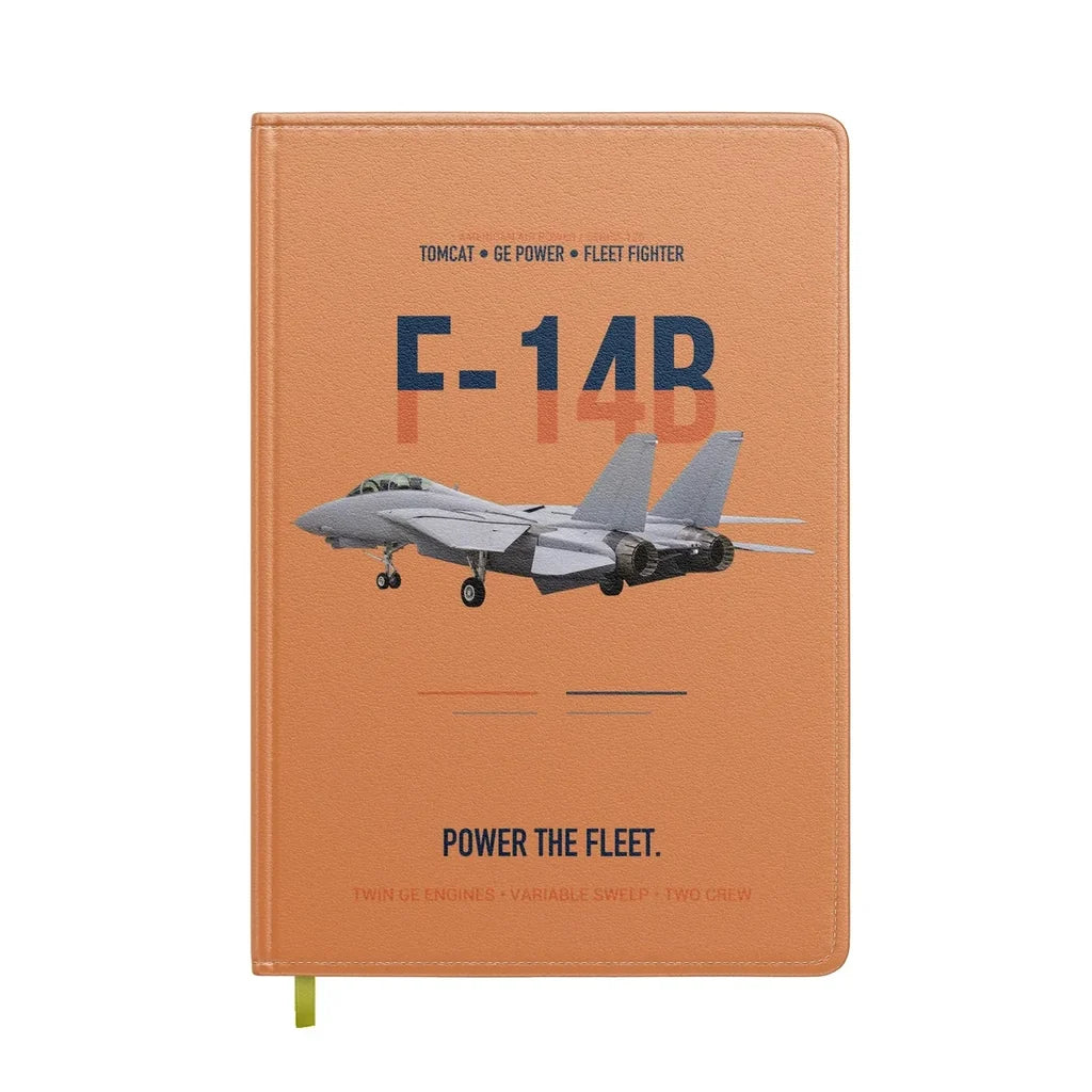 F-14B Tomcat Power The Fleet design on orange notebook