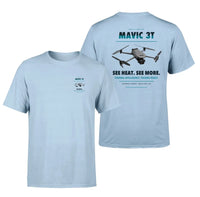 Thumbnail for DJI Mavic 3 Thermal design on light blue t shirt