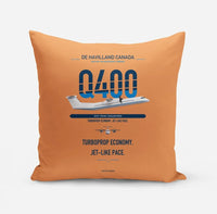 Thumbnail for De Havilland Dash 8-400 design on orange pillow
