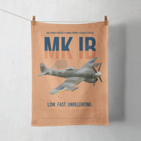 Thumbnail for Hawker Typhoon Mk IB design on orange towel