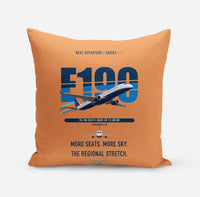 Thumbnail for Embraer E190 design on orange pillow