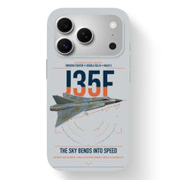 Thumbnail for Saab J 35F Draken design on light gray magsafe iphone case, for iPhone 17 Pro