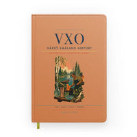 Thumbnail for Växjö Småland Airport (VXO) design on orange notebook
