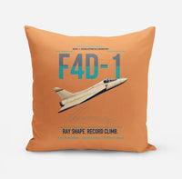 Thumbnail for F4D-1 Skyray design on orange pillow