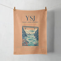 Thumbnail for Saint John Airport (YSJ) design on orange towel
