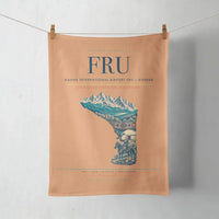 Thumbnail for Manas International Airport (FRU) design on orange towel