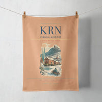 Thumbnail for Kiruna Airport (KRN) design on orange towel