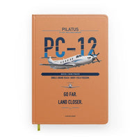Thumbnail for Pilatus PC-12 PRO design on orange notebook