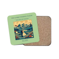 Thumbnail for The Summit Wedding Flight - Designed Coasters design on light green 1-piece