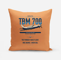 Thumbnail for Socata TBM 700 design on orange pillow