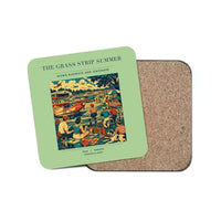 Thumbnail for The Grass Strip Summer - Designed Coasters design on light green 1-piece