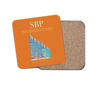 Thumbnail for San Luis Obispo County Regional Airport (SBP) design on orange 1 piece coaster