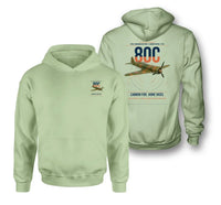 Thumbnail for IAR 80C design on light green double-side hoodie, double-side print