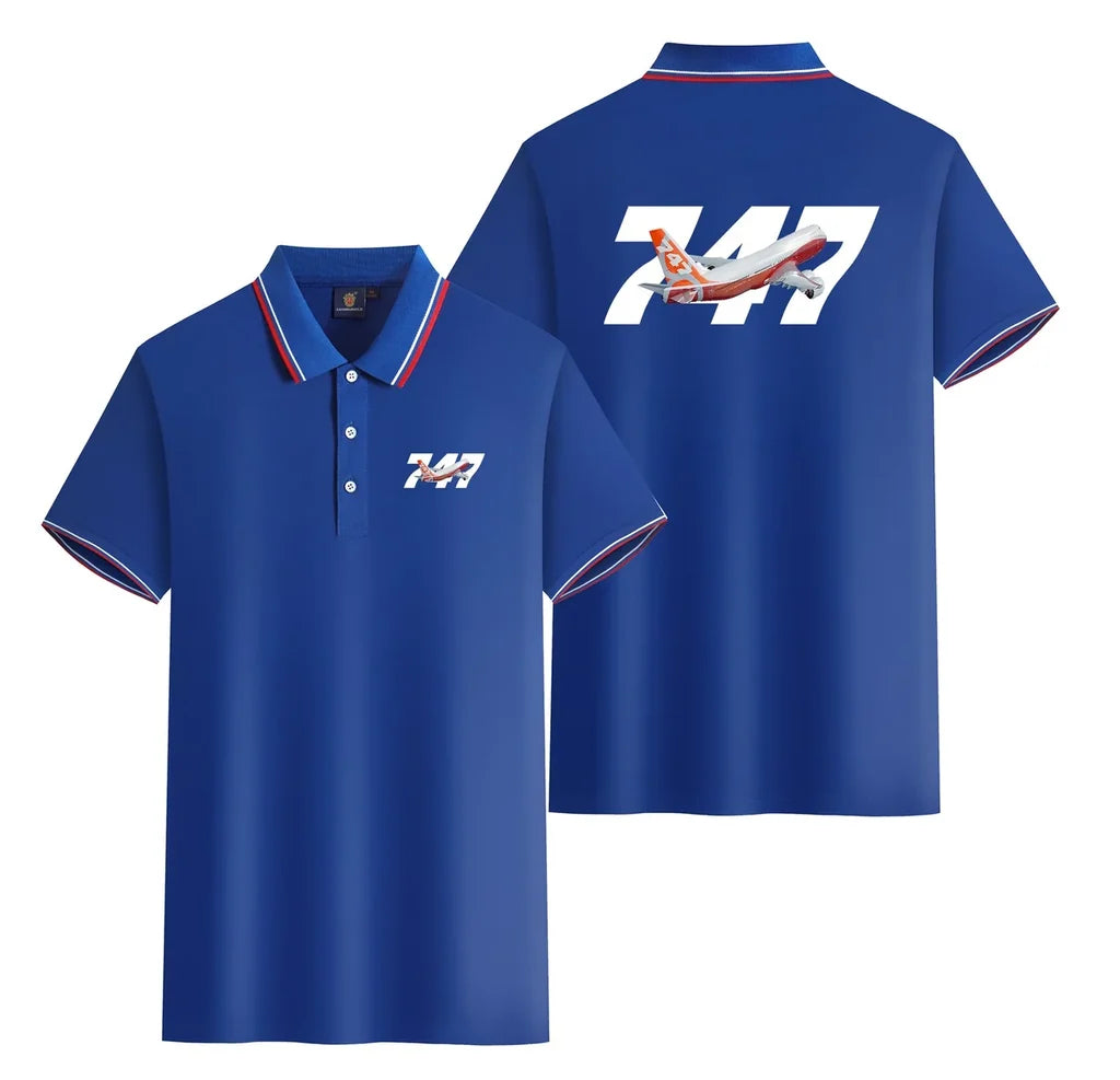 Customisable Boeing 747 Polo Shirt - view 10