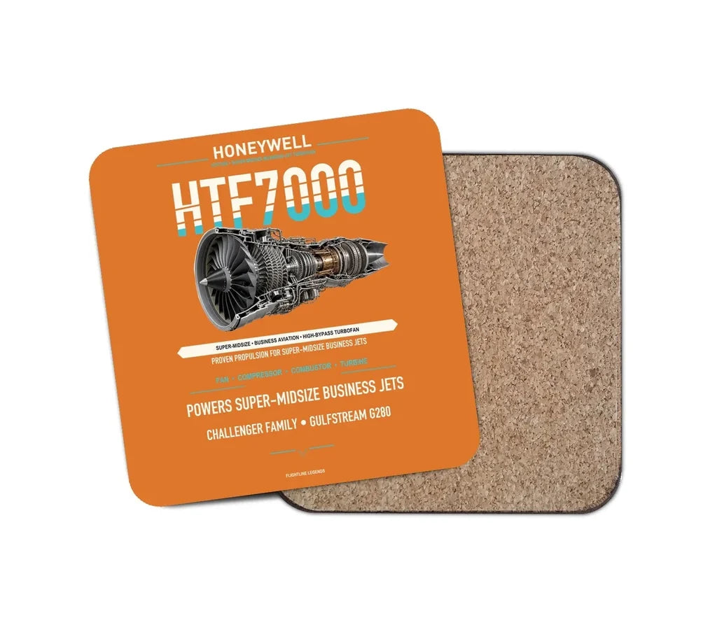 HTF7000 design on orange 1 piece coaster